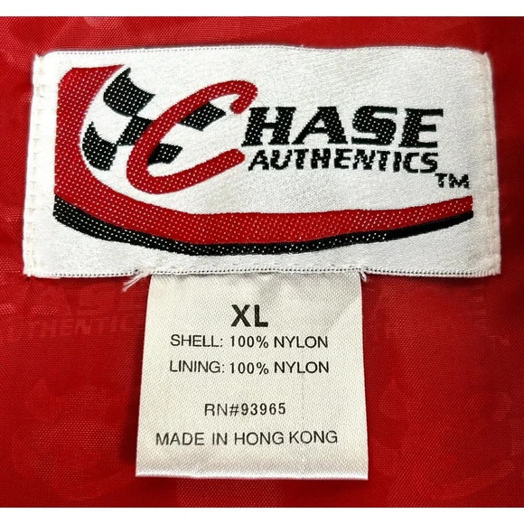 Chase Dale Earnhardt Jr. Windbreaker NASCAR Budweiser Jacket Adult XL - Picture 5 of 11
